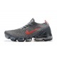 Women's/Men's Nike Air VaporMax Flyknit 3 Grey Red Footwear CT1270-001