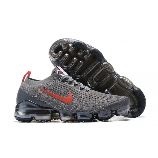 Women's/Men's Nike Air VaporMax Flyknit 3 Grey Red Footwear CT1270-001