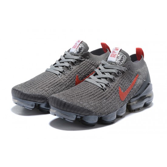 Women's/Men's Nike Air VaporMax Flyknit 3 Grey Red Footwear CT1270-001