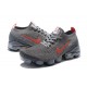 Women's/Men's Nike Air VaporMax Flyknit 3 Grey Red Footwear CT1270-001