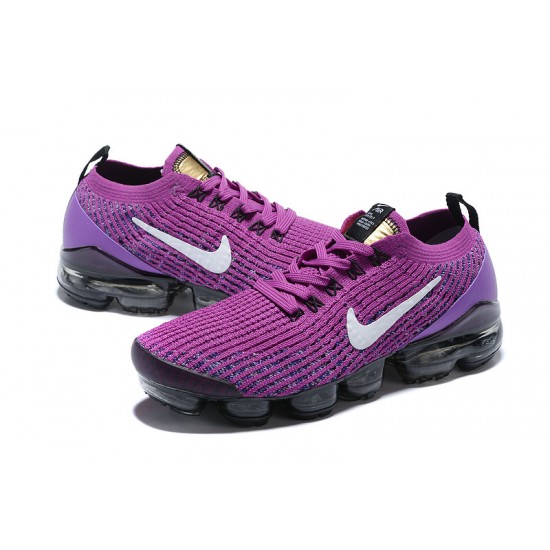 Women's/Men's Nike Air VaporMax Flyknit 3 Purple Black Footwear AJ6900-502