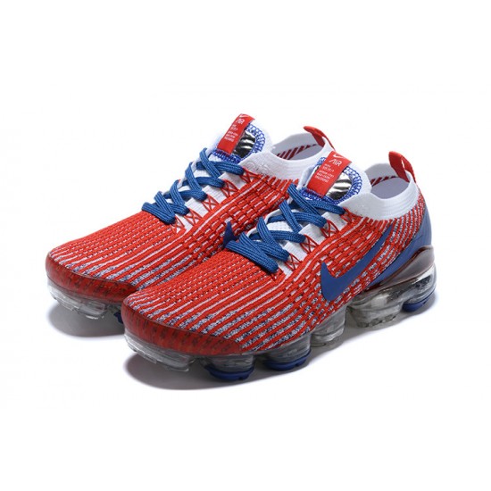 Women's/Men's Nike Air VaporMax Flyknit 3 Red Blue Footwear CW5585-100