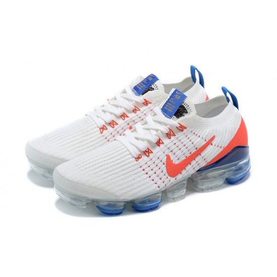 Women's/Men's Nike Air VaporMax Flyknit 3 White Blue Footwear CZ7994-100