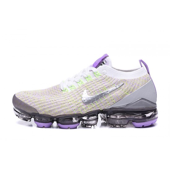 Women's/Men's Nike Air VaporMax Flyknit 3 White Purple Footwear AJ6900-102