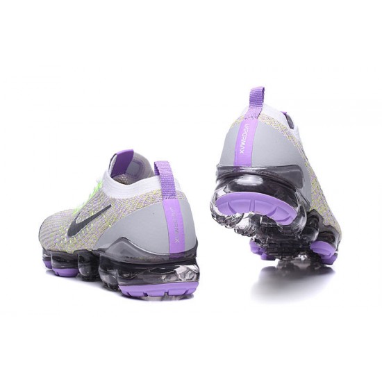 Women's/Men's Nike Air VaporMax Flyknit 3 White Purple Footwear AJ6900-102