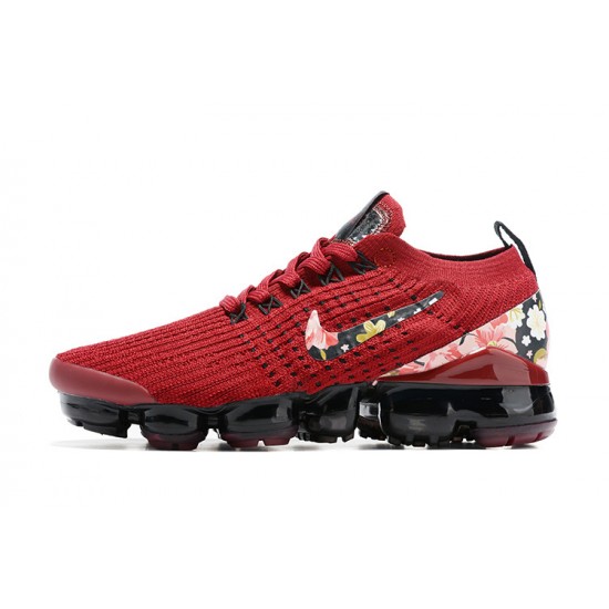 Women's Nike Air VaporMax Flyknit 3 Red Black Footwear CT1274 -600