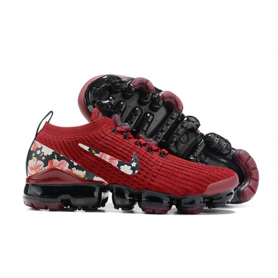 Women's Nike Air VaporMax Flyknit 3 Red Black Footwear CT1274 -600