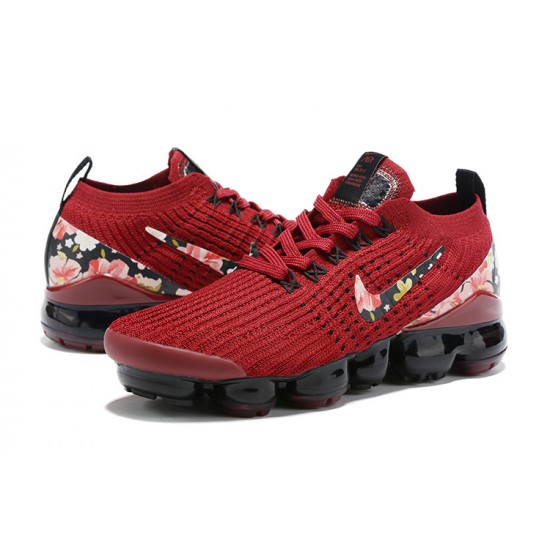 Women's Nike Air VaporMax Flyknit 3 Red Black Footwear CT1274 -600