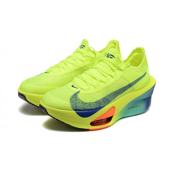 Women's/Men's Nike Air Zoom Alphafly NEXT 3 Neongreen Footwear 