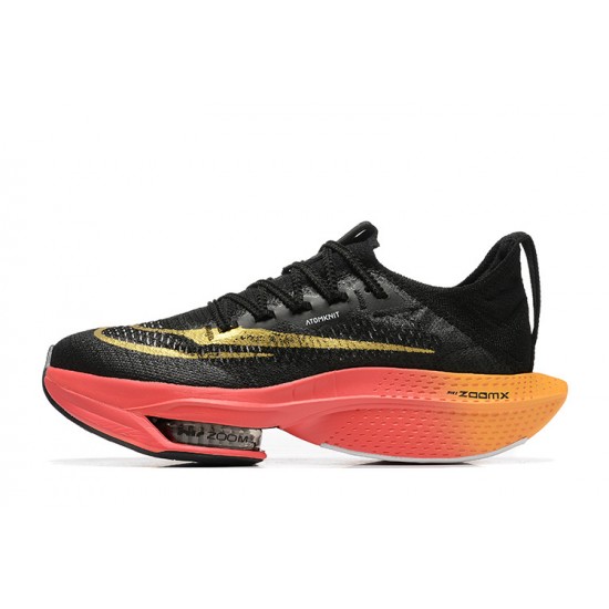 Men's Nike Air Zoom Alphafly Next 2 Black Gold Footwear 