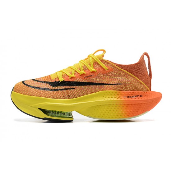 Men's Nike Air Zoom Alphafly Next 2 Orange and Yellow Footwear 