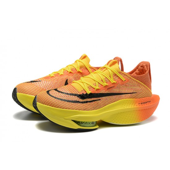 Men's Nike Air Zoom Alphafly Next 2 Orange and Yellow Footwear 