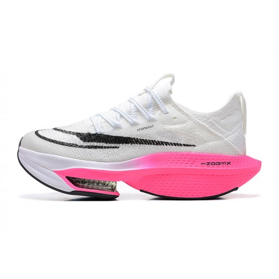 Women's/Men's Nike Air Zoom Alphafly Next 2 White Pink Footwear 