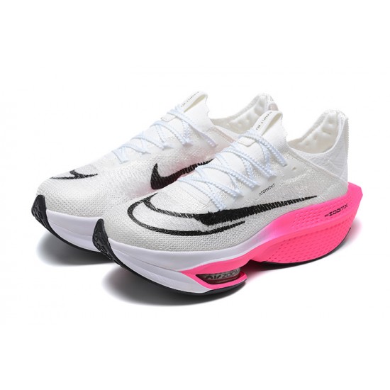 Women's/Men's Nike Air Zoom Alphafly Next 2 White Pink Footwear 