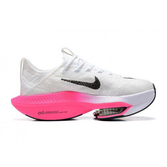 Women's/Men's Nike Air Zoom Alphafly Next 2 White Pink Footwear 