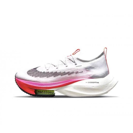 Women's/Men's Nike Air Zoom Alphafly Next 2 White and Pink Footwear 