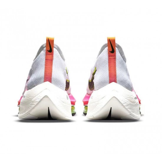 Women's/Men's Nike Air Zoom Alphafly Next 2 White and Pink Footwear 