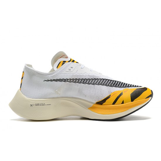 Women's/Men's Nike ZoomX VaporFly NEXT White Orange Footwear 