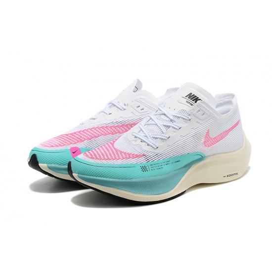 Women's/Men's Nike ZoomX VaporFly NEXT White Pink Footwear 