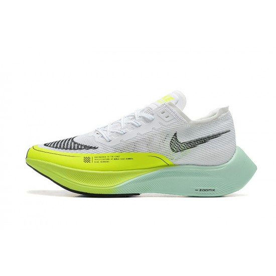 Women's/Men's Nike ZoomX VaporFly NEXT White Yellow Footwear 