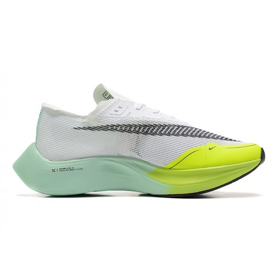 Women's/Men's Nike ZoomX VaporFly NEXT White Yellow Footwear 