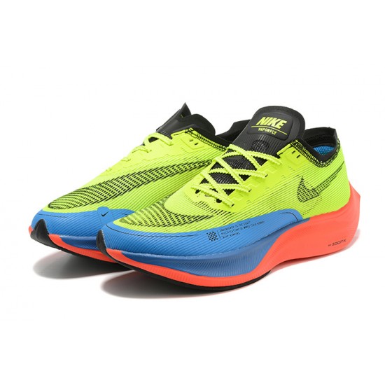 Women's/Men's Nike ZoomX VaporFly NEXT Yellow Blue Footwear 